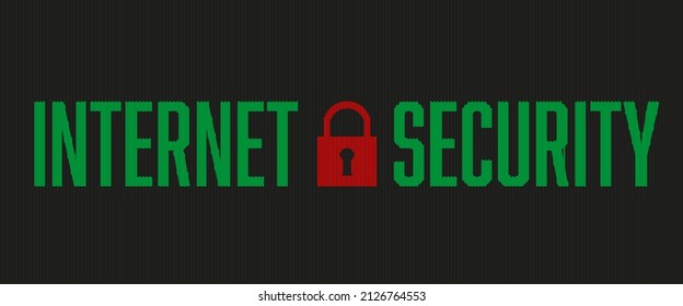Internet-Konzept für digitale Systemsicherheit für Business-Hintergrund. Sperren auf der Leiterplatte