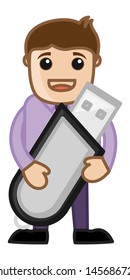 Internet Dongle - Vector Illustration