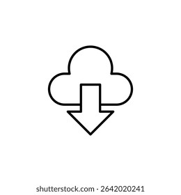 internet download button icon vector