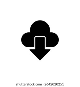 internet download button icon vector