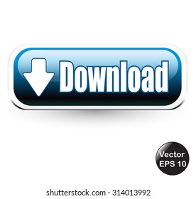 Internet download button.
Vector illustration.
