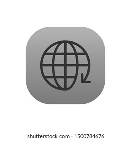Internet Download  - Line Vector Icon