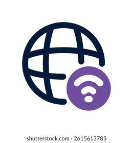 internet dual tone icon. Sleek and modern vector icon for websites, mobile apps, marketing materials, and corporate design. Fully scalable and ready to use.