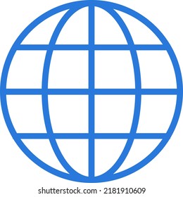 Internet and earth pictogram marks