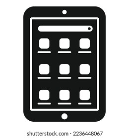 Internet ebook icon simple vector. Digital knowledge. Book library