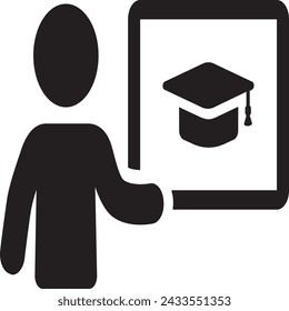 internet education concept, e-learning resources, distant online courses.