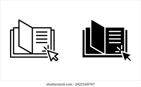 conjunto de iconos de concepto de educación en internet, recursos de e-learning, cursos distantes en línea sobre fondo blanco