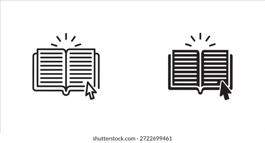 internet education concept icon SET, distant online courses, vector illustration on white background