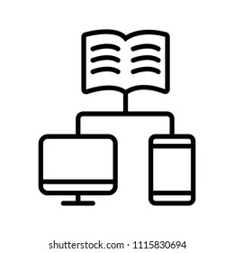 Internet education icon 