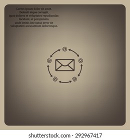 Internet e-mai. icon. vector design