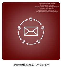 Internet e-mai. icon. vector design