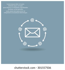 Internet e-mai. icon. vector design