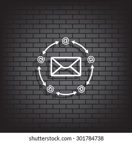 Internet e-mai. icon. vector design