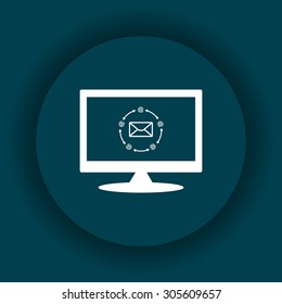 Internet e-mai. icon. vector design