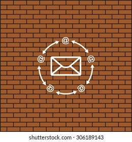 Internet e-mai. icon. vector design