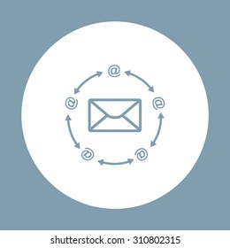 Internet e-mai. icon. vector design