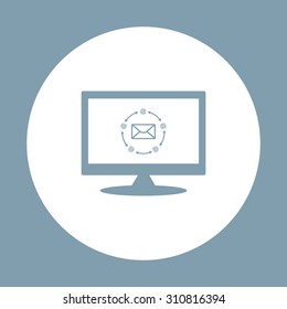 Internet e-mai. icon. vector design