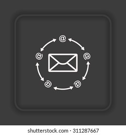 Internet e-mai. icon. vector design