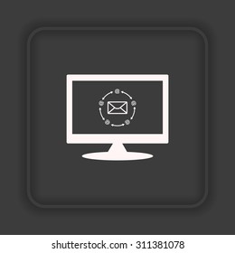 Internet e-mai. icon. vector design