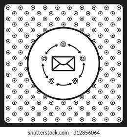 Internet e-mai. icon. vector design