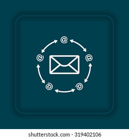 Internet e-mai. icon. vector design