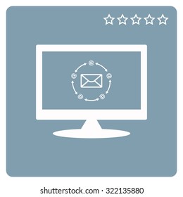Internet e-mai. icon. vector design