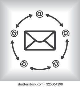 Internet e-mai. icon. vector design