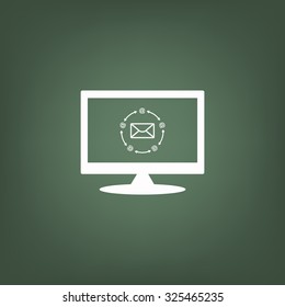 Internet e-mai. icon. vector design