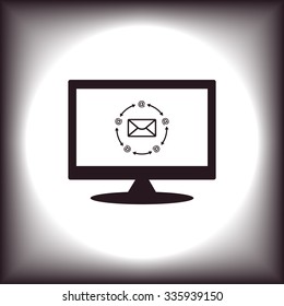 Internet e-mai. icon. vector design