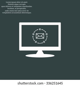 Internet e-mai. icon. vector design