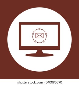 Internet e-mai. icon. vector design