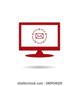 Internet e-mai. icon. vector design