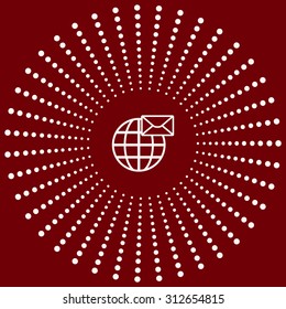 Internet e-mail, envelope letter, Globe. icon. vector design