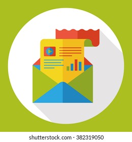 internet e-mail flat icon