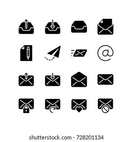 Internet and email icon set