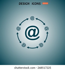 Internet e-mail. icon. vector design