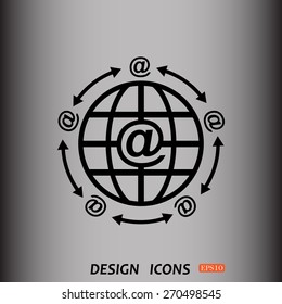 Internet e-mail. icon. vector design
