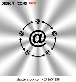 Internet e-mail. icon. vector design