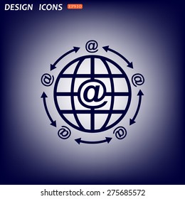 Internet e-mail. icon. vector design