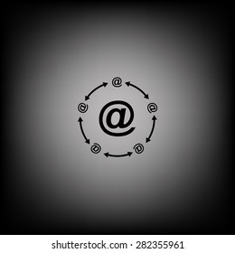 Internet e-mail. icon. vector design