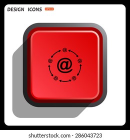 Internet e-mail. icon. vector design