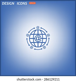 Internet e-mail. icon. vector design