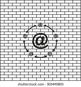 Internet e-mail. icon. vector design