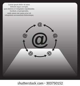 Internet e-mail. icon. vector design
