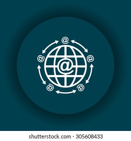 Internet e-mail. icon. vector design