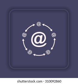 Internet e-mail. icon. vector design