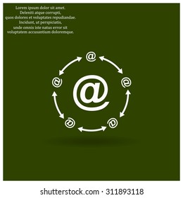 Internet e-mail. icon. vector design