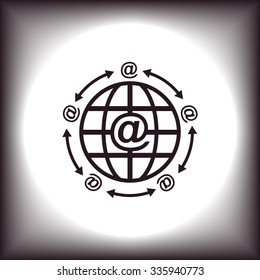 Internet e-mail. icon. vector design