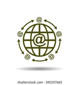 Internet e-mail. icon. vector design