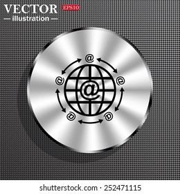 Internet e-mail, planet,  vector illustration, EPS 10